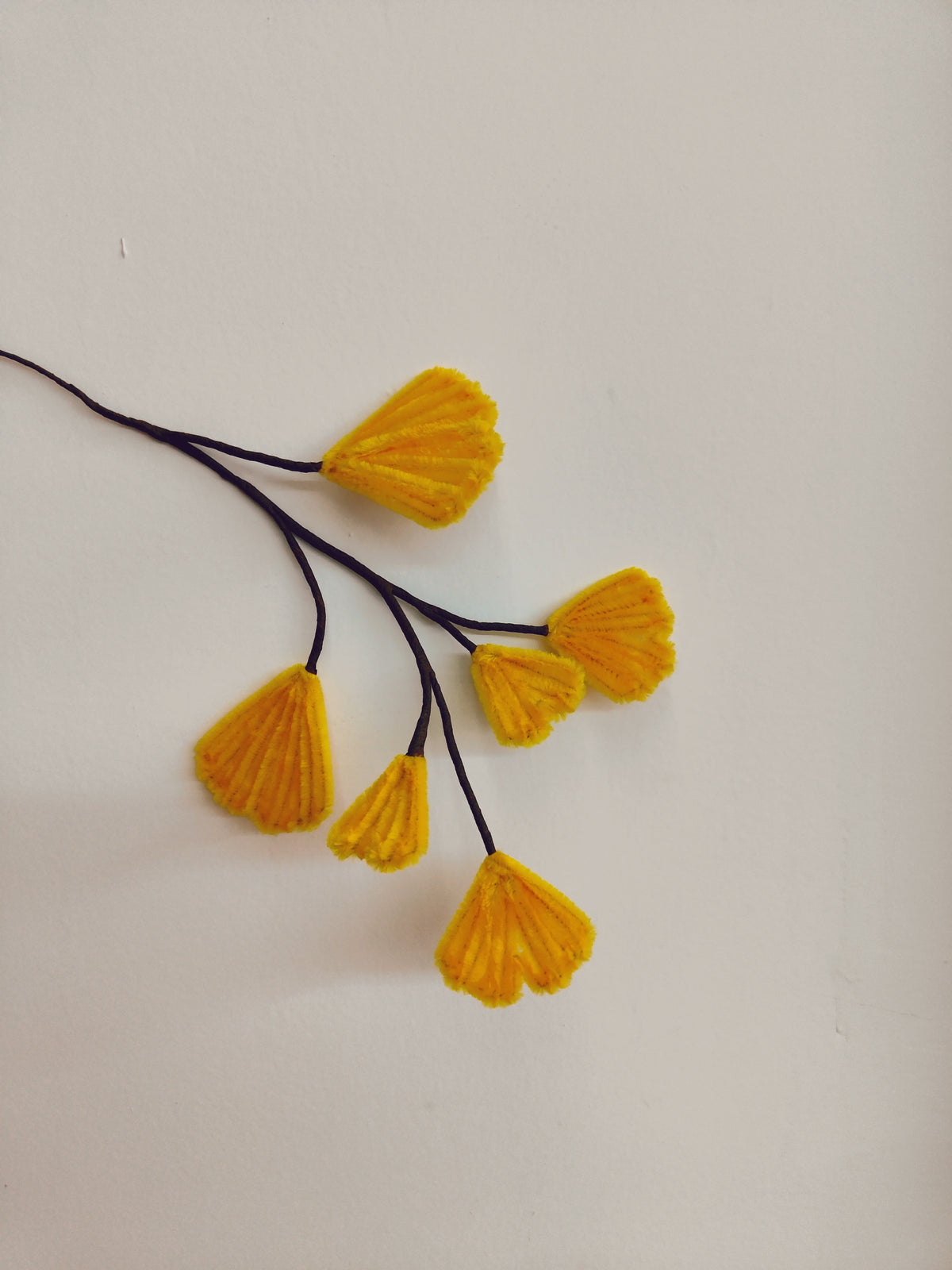 Original flower craft photo for Ginkgo Leaves | Chenille Video Tutorial