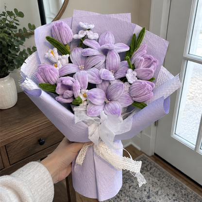 Lilac Cloud held naturally in a home gifting setting.