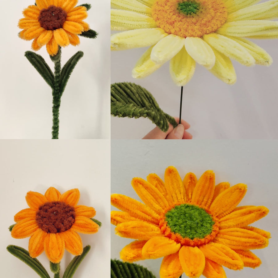 How to Make 3 Pipe Cleaner Sunflowers | Digital Video Tutorials