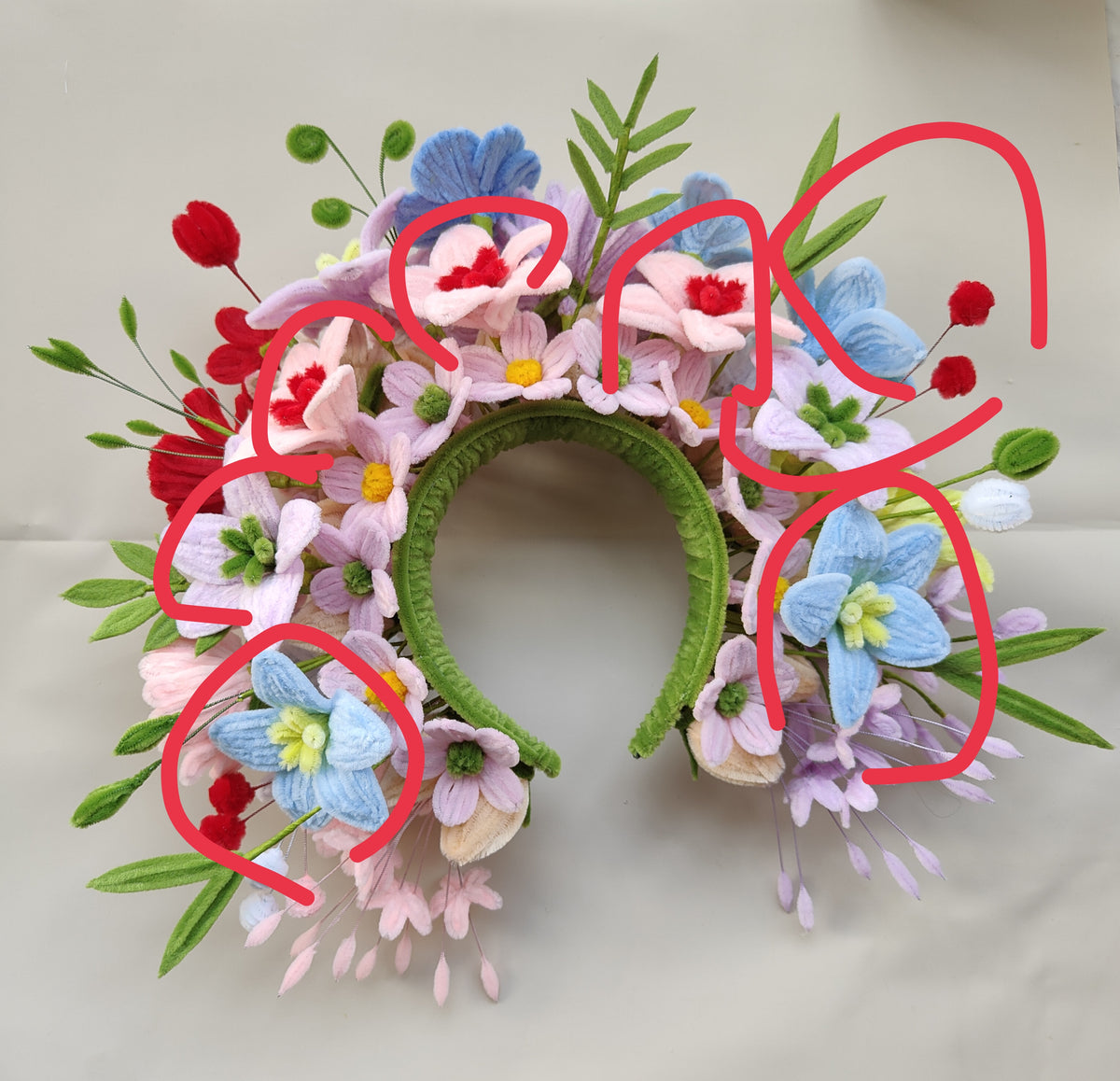 Original flower craft reference photo 3 for Lilies and Lily Buds | Chenille Video Tutorial