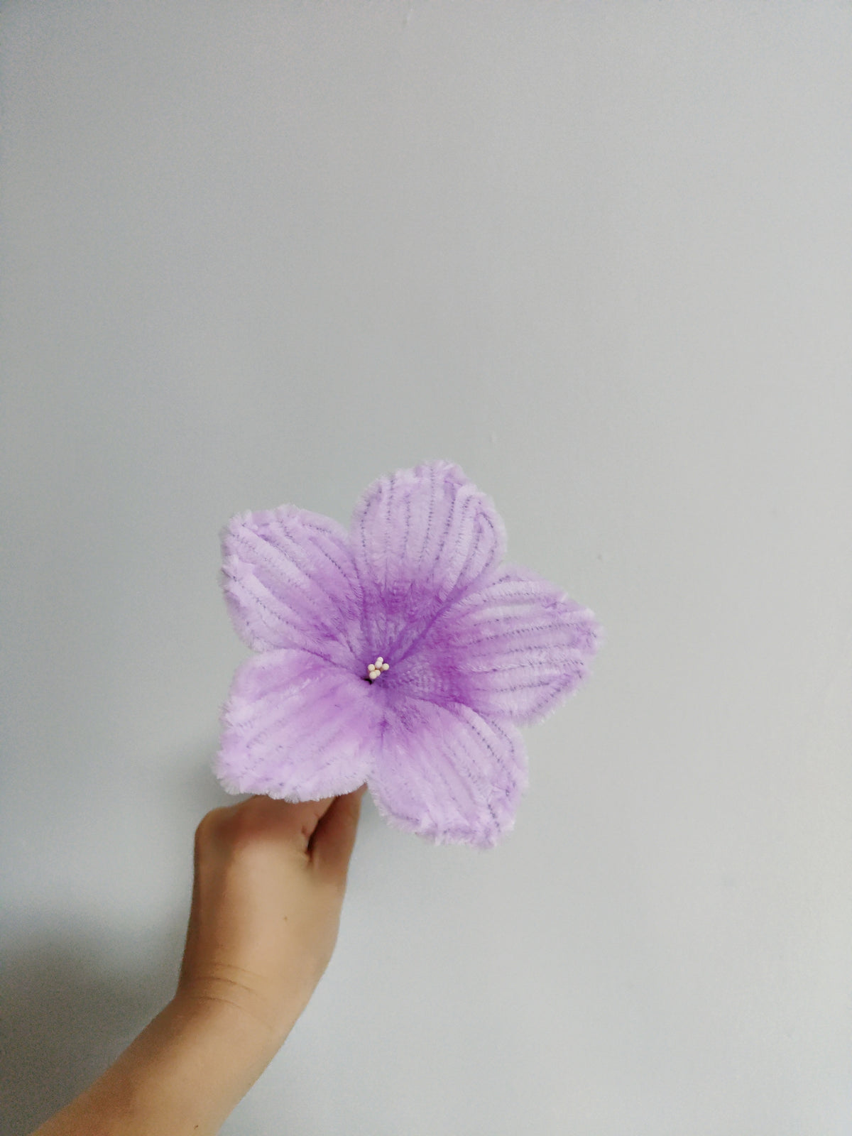 Original flower craft reference photo 1 for Morning Glory and Trumpet Flowers | Chenille Video Tutorial