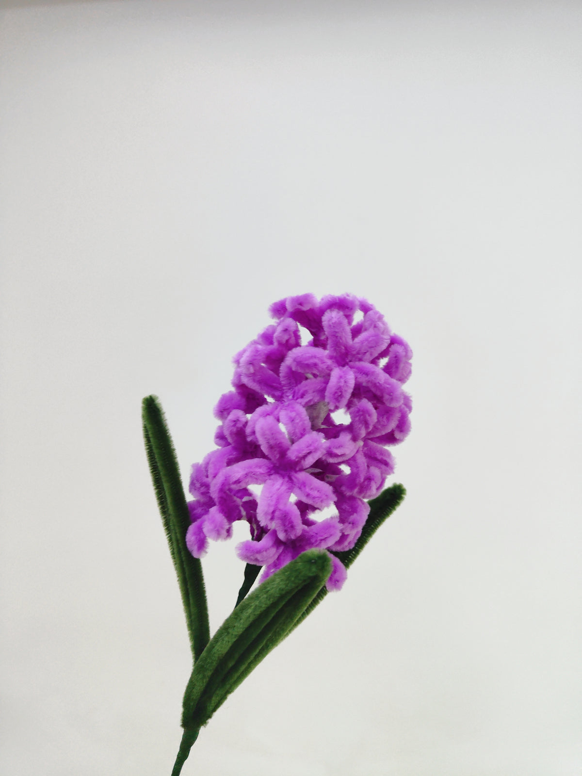 Original flower craft photo for Hyacinth | Chenille Video Tutorial
