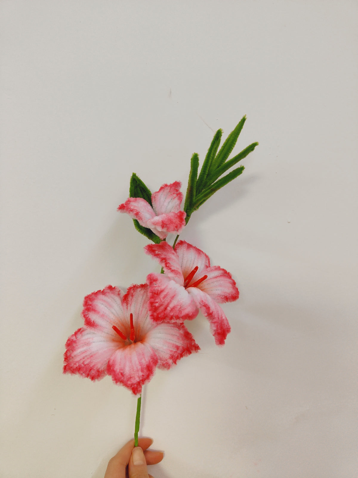 Original flower craft photo for Gladiolus | Chenille Video Tutorial