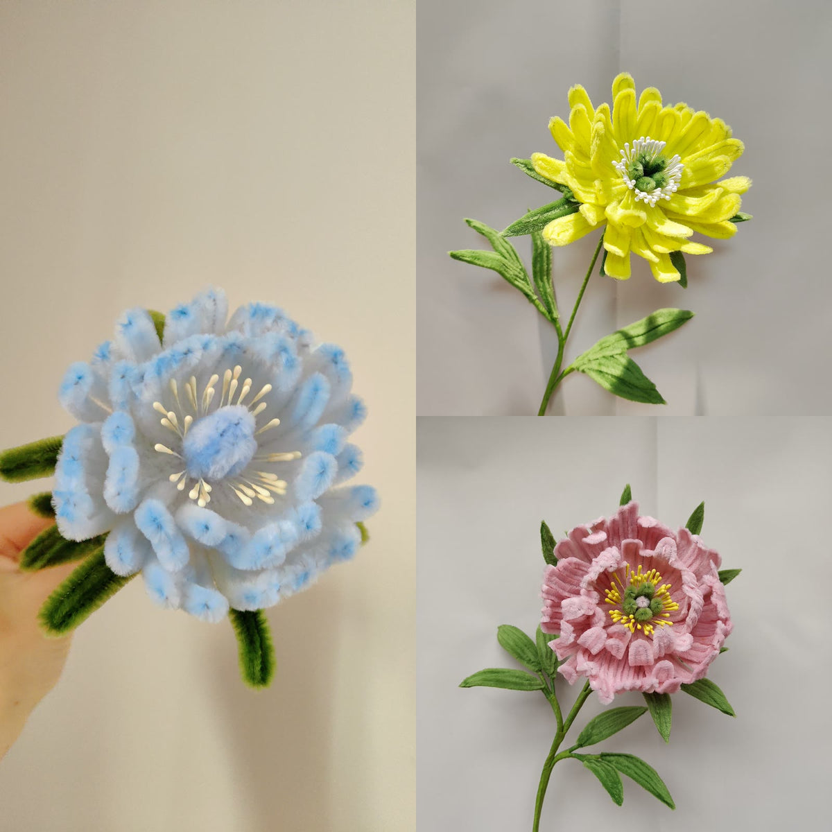 Peonies, Petals and Leaves | Chenille Video Tutorial original craft photos