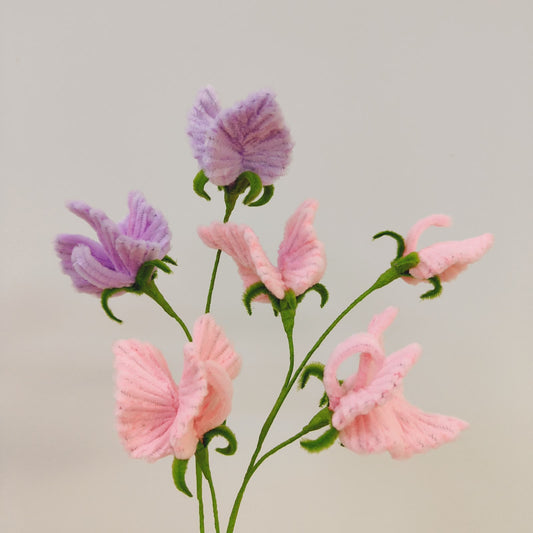 Sweet Pea Flower | Chenille Video Tutorial original craft photo