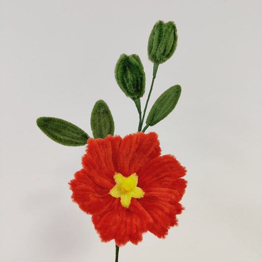 Hollyhock | Chenille Video Tutorial original craft photo