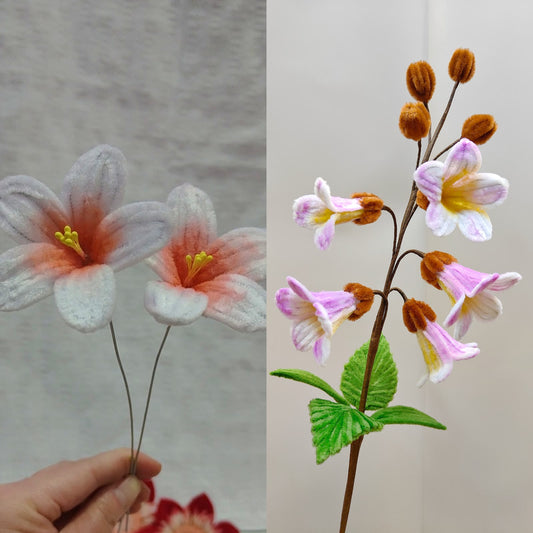 Tung and Paulownia Flowers | Chenille Video Tutorial original craft photo