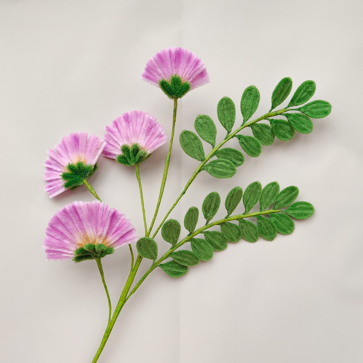 Silk Tree or Fan Flower | Chenille Video Tutorial original craft photo