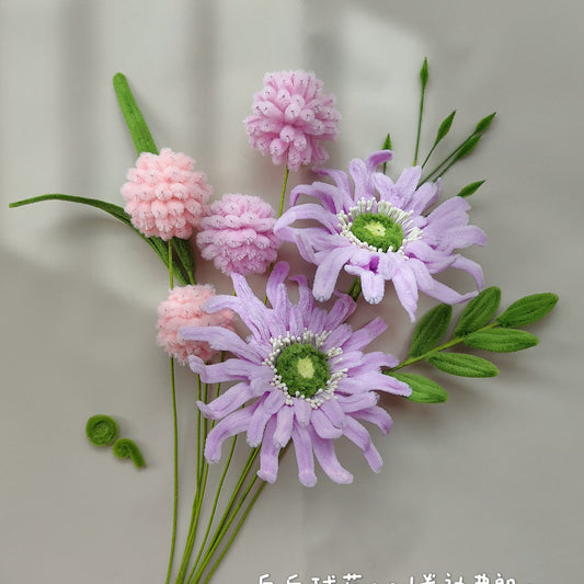 Pompon Chrysanthemum | Chenille Video Tutorial original craft photo